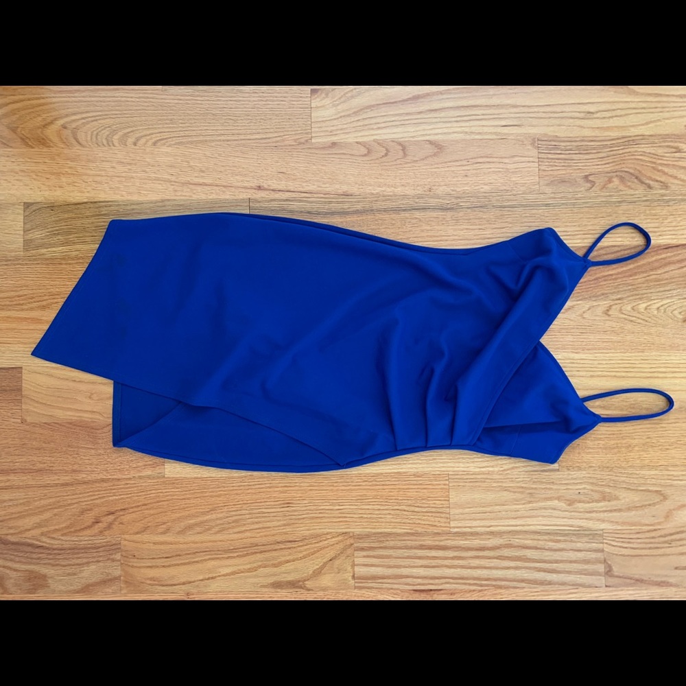 Cobalt blue cocktail dress